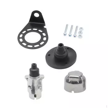 12V 7-контактная металлическая розетка для прочной и легкой установки прицепной вилки