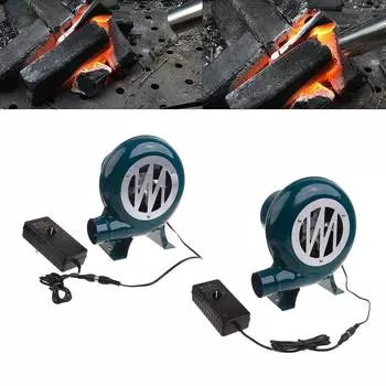 12 В 80 Вт/100 Вт вентилятор для барбекю с регулируемой скоростью, портативный стартер для дымохода с углем, многофункциональная плита, домашний воздуходувка 80W