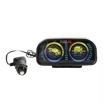 12V Car Level Tilt Gauge Digital Display Car Compass LED Inclinometer Car Slope Meter Off Road