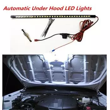 12V Car Pickup Hood Engine Bay Under Hood Automatic 5050 LED Light Strip Lamp
