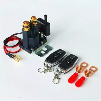 12V Car Truck RV 500A Remote Control Battery Disconnect Switch Relay With 2Keys