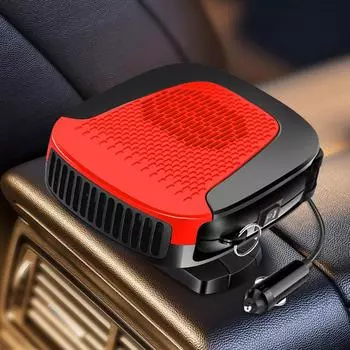 12V Car Windshield Defogger Defroster Heating Cooling Fan Electric Heater Fan 150W Anti-Fog Automobile Heater 360 Rotating Base серый