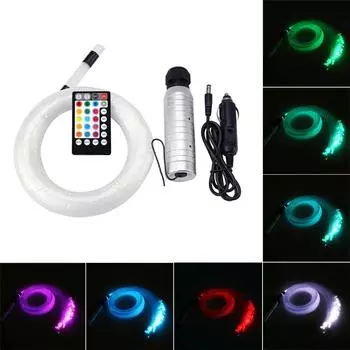 12V DIY Car Headliner Roof Ceiling Lights Audio 100x Fiber Optic Star Light kit