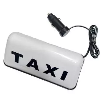 12V Fashion Taxi Sign Light with Adhesive Base Taxi Top Light 3W Roof Taxi Sign White/Yellow COB Taxi Sign Cab Super Bright жёлтый
