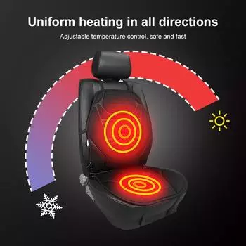 12V Heated Car Seat Cover Seats Heater Universal Auto Heating Seat Mat Electric Cushions Heating Pad Winter Warm Car Accessories