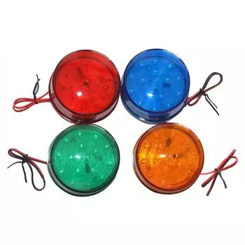 12V LED Warning Safety Flashing Light Light Beacon Emergency Flares Signal Lamp синий