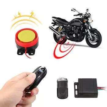 12V Motorcycle Bike Car Security Alarm System Wireless Remote Control Key Anti-theft Smart Set Motor Auto Accessories Interior чёрный