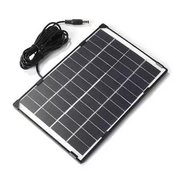 12V Solar Cells 6W Small Solar Panel Power Bank Battery System for DIY Outdoor Activity Cellphone Charger Device CHINA