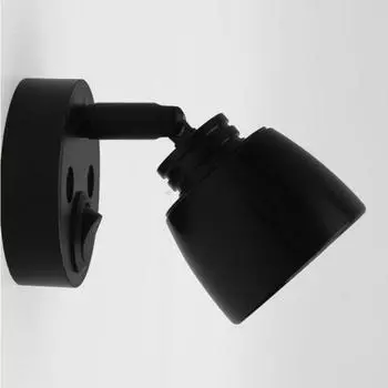 12В светодиодный точечный светильник для чтения, переключатель кемпер-фургон-фургон для дома чёрный