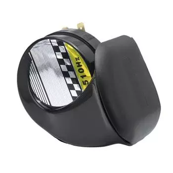 12V Waterproof Loud Snail Air Horn Siren 130dB For Universal Motorcycle Truck чёрный