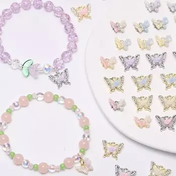 12x10/16x13 мм 1 шт/пакет сплав бабочка кулон DIY Dracelet ожерелье серьги ювелирные аксессуары 12x10mm 1pc/bag