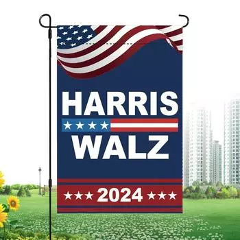 12x18 дюймов Harris for President Flag Двусторонний флаг мадам президент с яркими цветами патриотический флаг для декора сада и двора CHINA