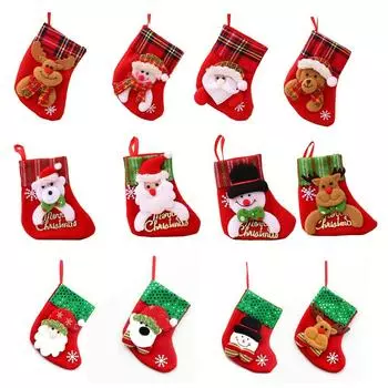 12x8x16cm Christmas Stocking High Quality Material