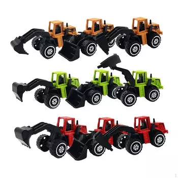 12x игрушечных машинок с оттягивающимся механизмом, сплав, толкай и езжай, мультяшные игрушки, транспортные средства для ролевых игр, подарки