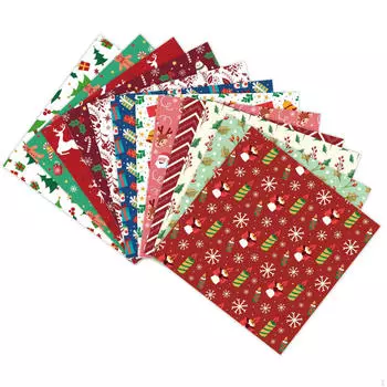 12x Рождественская упаковочная бумага для скрапбукинга Коллекция Журнал Ремесло