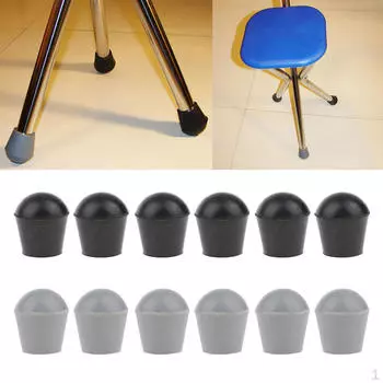 12x универсальных костылей с резиновыми наконечниками 3/4 дюйма