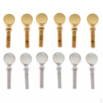 12x винтовая лигатура для грифа саксофона для духовых инструментов, золото + серебро