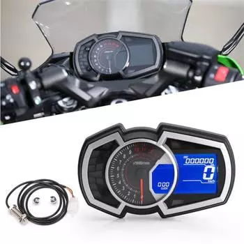 13000 об/мин DIY Универсальный 1,2,4 цилиндра ЖК Мотоцикл Гоночный Уличный Байк Спидометр Одометр Обороты Скорость Указатель топлива