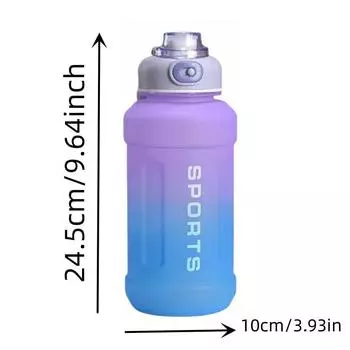 1300 мл чайник, меняющий цвет, матовая пластиковая чашка с трубочкой, спортивная портативная бутылка для воды 1000-1500ml розовый