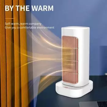 1300 Вт портативный электрический нагреватель вентилятор PTC защита от опрокидывания мини-воздухонагреватель бытовой настольный вентилятор горячего воздуха, 90° качание головы EU белый