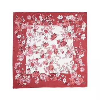 130*130см 100% Шарф-шаль из шелка тутового шелкопряда Женский винтажный роскошный аксессуар Весна Лето Легкий защита от солнца Шейный платок Пояс Повязка 130*130cm
