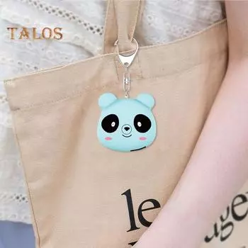 130 дБ персональная сигнализация безопасности брелок перезаряжаемый брелок для самообороны сигнализация мультфильм панда дизайн аварийная сигнализация для женщин пожилых детей синий