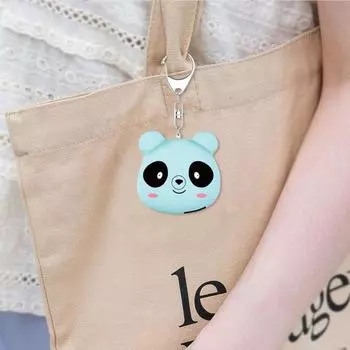 130 дБ персональная сигнализация безопасности брелок перезаряжаемый самооборона брелок сигнализация мультфильм панда дизайн синий