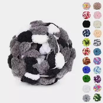 130 г цветной пряжи для вязания крючком, пряжа для ручного вязания, для плетения подушек для сидений, шарфов 22