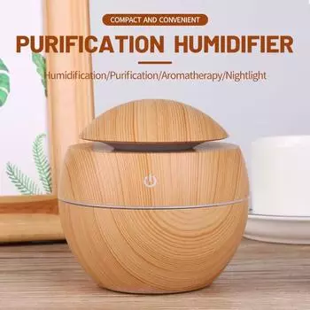 130 мл деревянный ультразвуковой электрический увлажнитель воздуха домашний аппарат для ароматерапии эфирное масло ароматерапия холодный туман