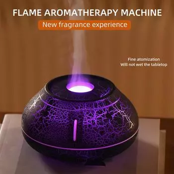 130 мл диффузор для ароматерапии с эффектом лавового пламени, перезаряжаемый USB-увлажнитель, портативный, универсальный, подарки для родственников и друзей CHINA