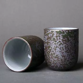 130 мл керамическая кофейная чашка в японском стиле, фарфоровая персональная одиночная керамика, чайные чашки, посуда для напитков, кружка для вина, кружки для воды