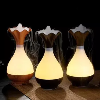 130 мл Wood Grain Mini Humidifier Essential Oil Diffuser Spray Bedroom Air Humidizer Atomizer Aromatherapy Diffuser Mute Home