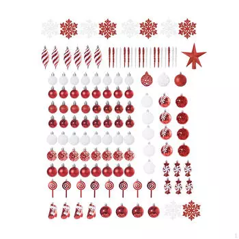 130 шт. Рождественские подвесные украшения для елки Рождественские украшения для синий