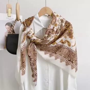 130 см Четыре сезона в наличии Новый хлопок и пенька отделение мода универсальный большой квадратный полотенце кондиционер комната тонкая шаль шарф 130*130cm