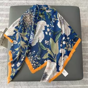 130 см Четыре сезона в наличии Новый хлопок и пенька отделение мода универсальный большой квадратный полотенце кондиционер комната тонкая шаль шарф 130*130cm