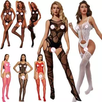 130 стиль, новый сексуальный женский сетчатый комбинезон в сетку, эластичные чулки для тела, боди с открытой промежностью, нижнее белье, ночное белье, нижнее белье, сексуальные костюмы, униформа One Size