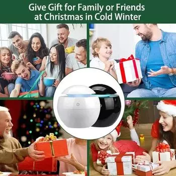 130ml Mini Humidifier Usb Aromatherapy Machine Car Mounted Ultrasonic Air Purifier Indoor Night Colorful Atmosphere Light белый