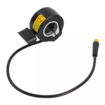 130X электрический велосипед, дроссельная заслонка для большого пальца, ускоритель для EBike, 12 В-72 В, дроссельная заслонка, 3-контактный водостойкий регулятор скорости, ручка дроссельной заслонки для пальца