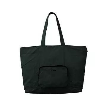 1314 большая сумка-тоут с застежкой-молнией SN GRANDE Packable 01 Black [Rootote] Складная, легкая, водоотталкивающая,