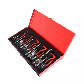 131 шт./компл. инструменты для ремонта резьбы Helicoil Garage Workshop профессиональный ремонтный комплект 131PC thread repair kit