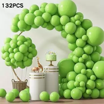 132 шт. Воздушные шары, гирлянда, арка, комплект 5/10/12/18 дюймов, разные размеры, латексные шары для свадьбы, дня рождения Type A