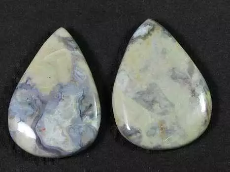 133Cts. Натуральный кофейный яшма 2 шт. груша кабошон драгоценный камень россыпью 41-42 мм RQ-1419