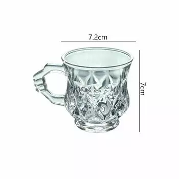 135 мл/140 мл кофейная чашка послеобеденная чайная чашка термостойкая чашка для воды с ручкой изысканные чашки для латте мокко кофейная посуда для вечеринок 1pcs