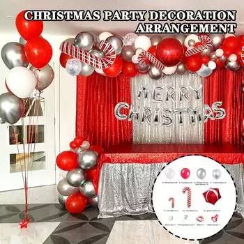 135 шт./компл. гирлянда из воздушных шаров, комплект для арки, рождественские шары, набор цепочек, воздушные шары для свадьбы, дня рождения, вечеринки, детского душа, декор, реквизит для фотосъемки other