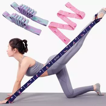 135 см Йога Растяжка Пояс Вспомогательная Растяжка Пилатес Эспандер Петля для Фитнеса Танцев Балет Гимнастика Эластичные Позы Йоги