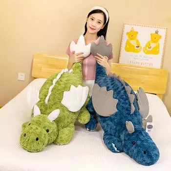 135 см мультяшная подушка с летающим драконом, длинная, симпатичная, зеленая, плюшевая игрушка, тряпичная кукла в виде динозавра, супер мягкая, спящая, ножки, вышитые, кавайные, игрушки 70cm белый