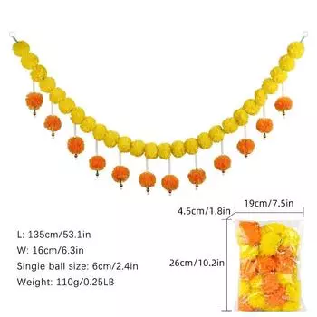 135СМ Искусственное растение Индийский стиль Праздничное украшение для Хэллоуина Дня мертвых Рождества