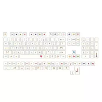 137 клавиш колпачки для клавиш PBT DA Crayon тема Dye-sub персонализированные механические колпачки для клавиш 61/63/64/68/75/84/87/98/104/108 для клавиш