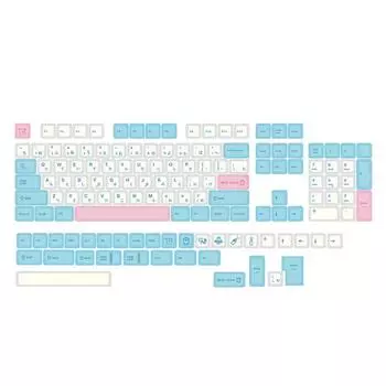 137 клавиш колпачок PBT DA молочный чехол японский Dye-sub персонализированные механические колпачки для 61/63/64/68/75/84/87/98/104/108