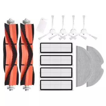 13/12/11/10/8 шт., сменные комплекты для основной щетки с фильтром Hepa для Xiaomi Mijia 1C/1T/STYTJ01ZHM/Dreame F9, аксессуары для роботов-пылесосов 8Pcs